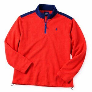 Johnnie-O Red Fleece Quarter Zip Pullover – Men’s Large – Soft Fleece – EUC